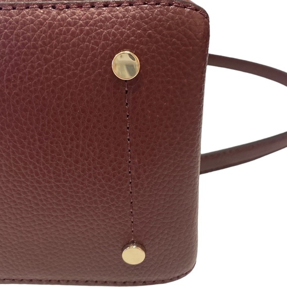 NWT Kate Spade Eva Small Top Zip Satchel in Cherrywood Red - Picture 9 of 14